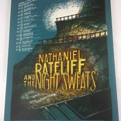 Nathaniel Rateliff & The Night Sweats - 2018 Landland Poster North America Tour Gig Posters 11 Nathaniel Rateliff & The Night Sweats - 2018 Landland Poster North America Tour Gig Posters