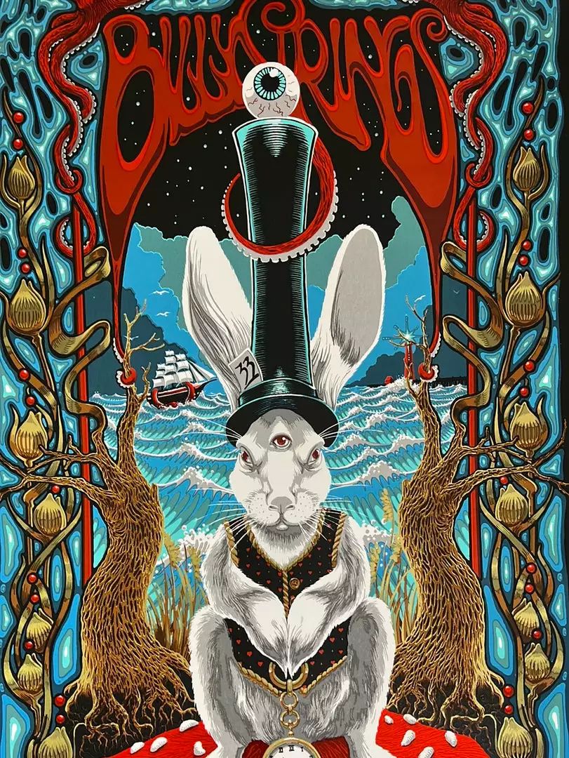 Sold Out Posters Store 18 Gig Posters Billy Strings - 2021 2022 Richard Biffle Poster Grand Rapids, MI NYE