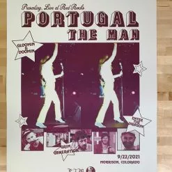 Sold Out Posters Colorado Portugal The Man - 2021 Poster Red Rocks Morrison, CO