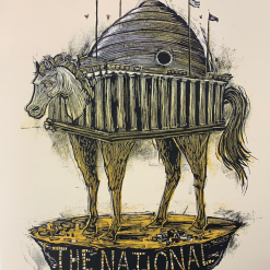 The National - 2010 Dan Grzeca Poster Brussels, BEL Ancienne Belgique
