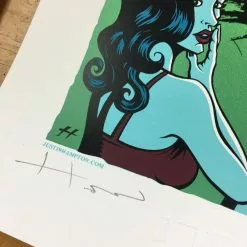 Queens Of The Stone Age - 2008 Justin Hampton Poster Edmonton AB, CAN Agricom Ha