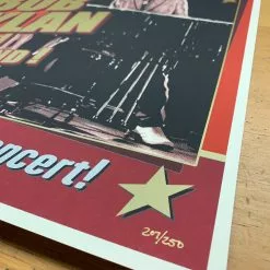 Bob Dylan - 2019 Geoff Gans Poster Chicago UIC Credit Union 1 Arena