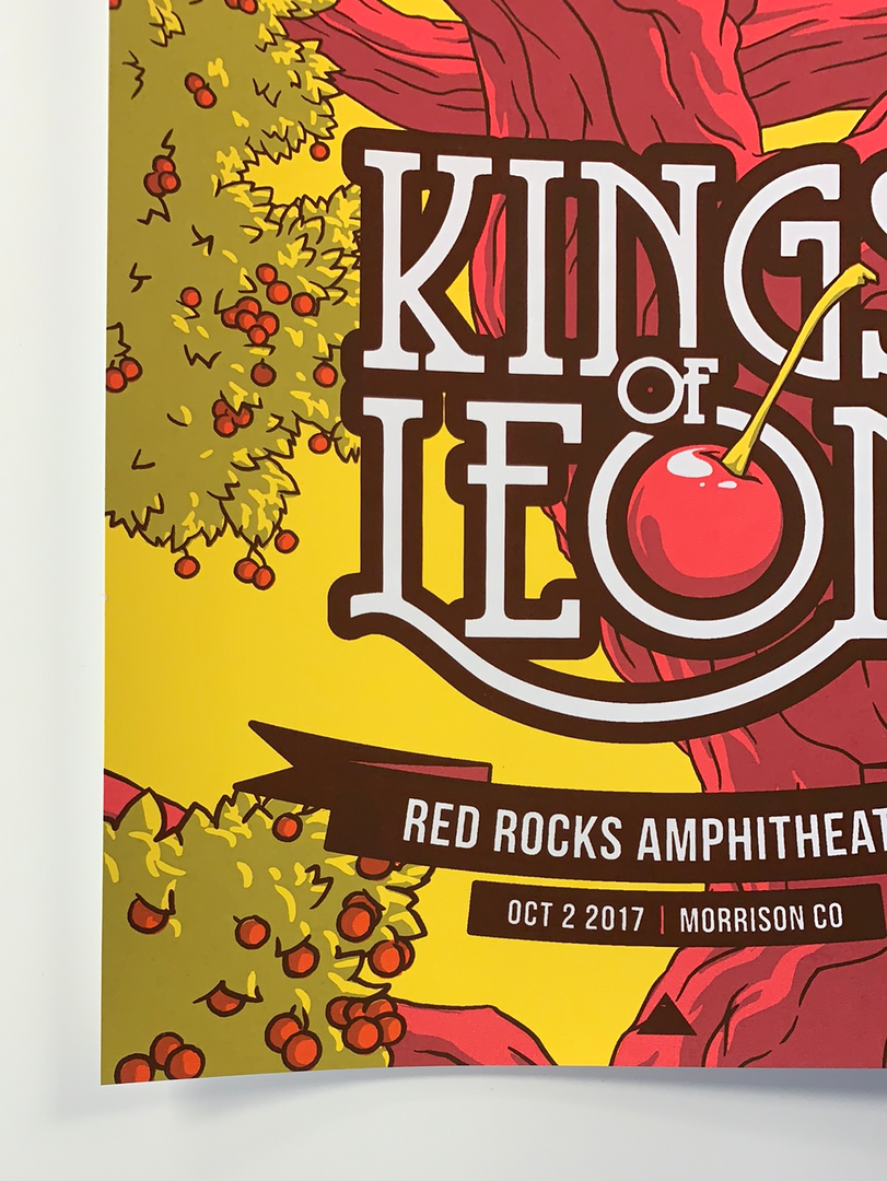 Colorado Kings Of Leon - 2017 Florey Poster Morrison, CO Red Rocks 8 Colorado Kings Of Leon - 2017 Florey Poster Morrison, CO Red Rocks
