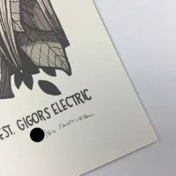 Gig Posters Big'n & The Great Brain - 2013 Justin Santora Poster Belgium Tour