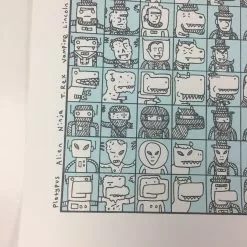 Art Prints Official Creebobby Comics Archetype Times Table - 2009 Jacob Borshard Poster Art