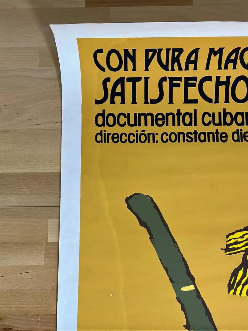 Eduardo Munoz Bachs Con Pura Magia Satisfechos - 1984 Cuban Movie Poster Original Vintage Movie/TV Posters 5 Eduardo Munoz Bachs Con Pura Magia Satisfechos - 1984 Cuban Movie Poster Original Vintage Movie/TV Posters