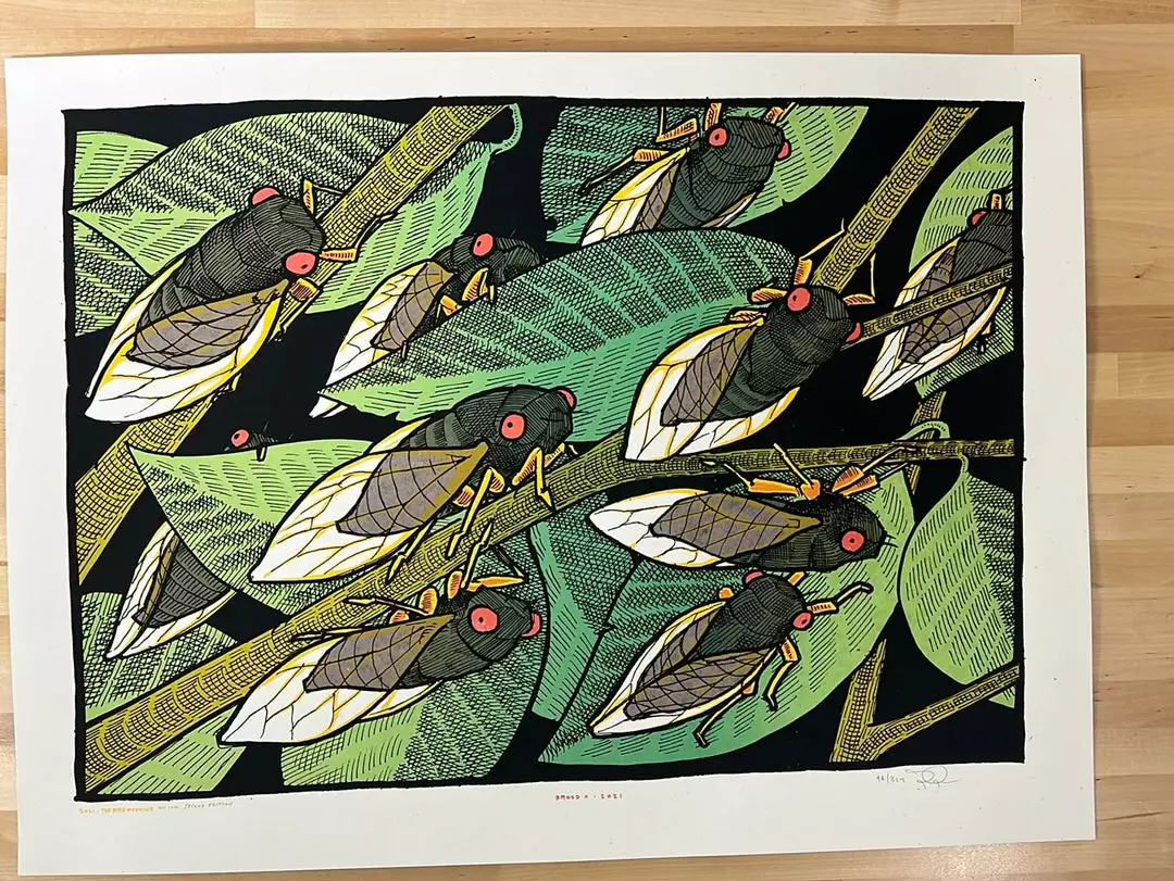 Art Prints Brood X - 2021 Jay Ryan Poster Art Print 2nd Ed 4 Art Prints Brood X - 2021 Jay Ryan Poster Art Print 2nd Ed