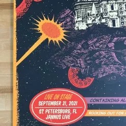 The Black Keys - 2021 Status Serigraph Poster St Petersburgh, FL Gig Posters 13 The Black Keys - 2021 Status Serigraph Poster St Petersburgh, FL Gig Posters