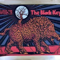 The Black Keys - 2019 Todd Slater Poster Houston, TX Toyota Center