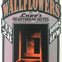 Wallflowers - 1997 Mark Arminski Poster Providence, RI Lupo's Heartbreak Hotel Gig Posters