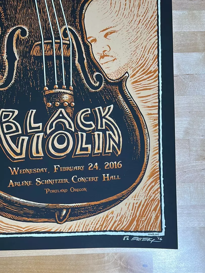 Black Violin - 2016 EMEK Poster Portland Oregon AP Gig Posters 7 Black Violin - 2016 EMEK Poster Portland Oregon AP Gig Posters