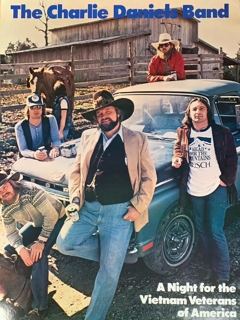 Sold Out Posters Gig Posters Charlie Daniels Band - 1981 Vietnam Veterans Poster Original Vintage 3 Sold Out Posters Gig Posters Charlie Daniels Band - 1981 Vietnam Veterans Poster Original Vintage