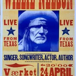 Willie Nelson - 2008 Hatch Show Print 4/24 Poster Randers, Denmark