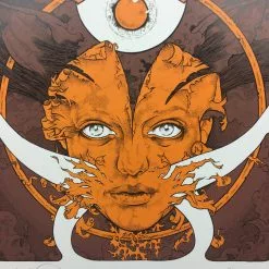 Pig Lady - 2008 John Dyer Baizley Poster Orange Art Prints
