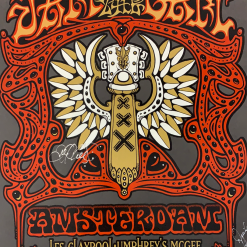 Jam In The Dam - 2010 Jeff Wood Poster Amsterdam, NED Melkweg Band Signed Gig Posters