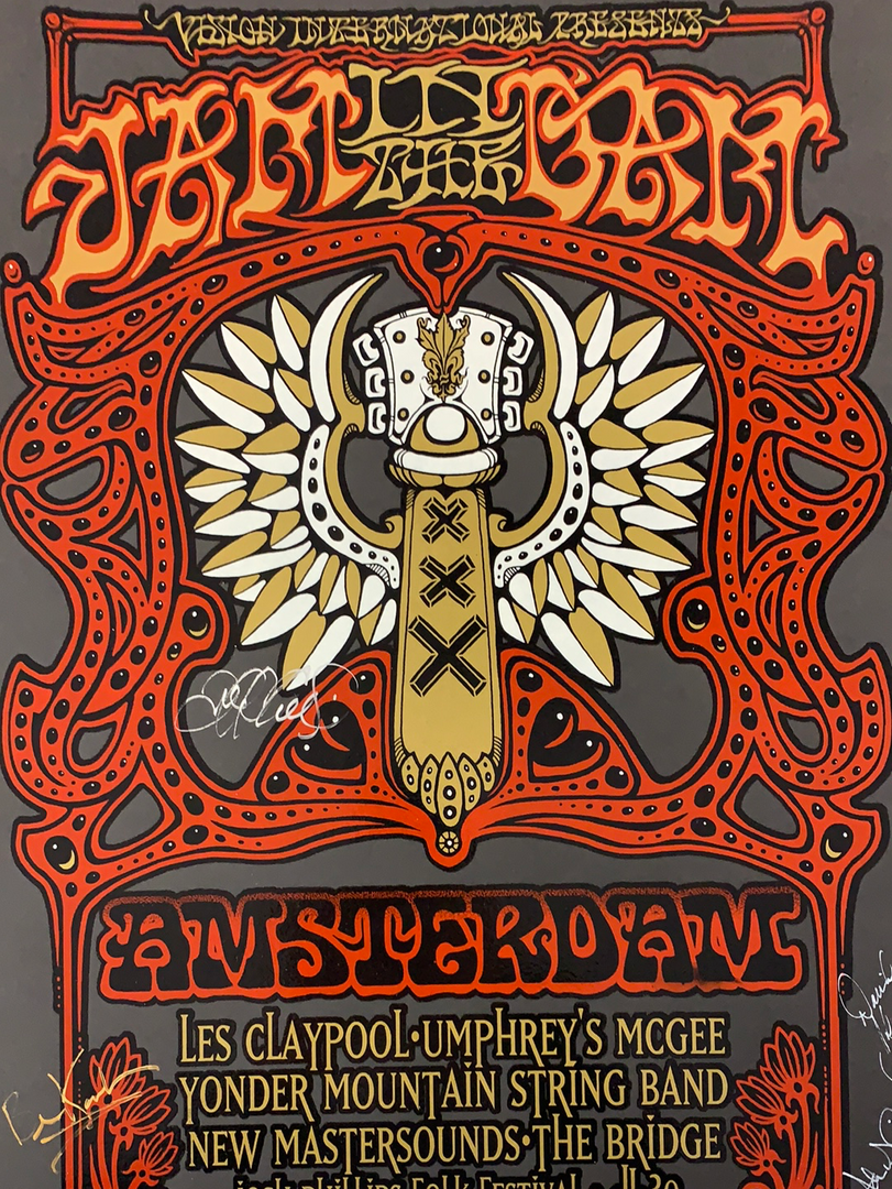 Jam In The Dam - 2010 Jeff Wood Poster Amsterdam, NED Melkweg Band Signed Gig Posters 3 Jam In The Dam - 2010 Jeff Wood Poster Amsterdam, NED Melkweg Band Signed Gig Posters