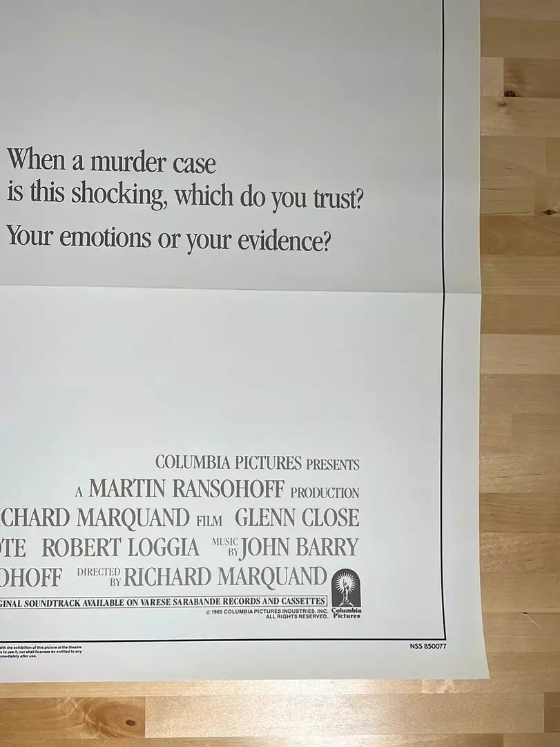 Sold Out Posters Jagged Edge - 1985 One Sheet Movie Poster Original Vintage 27x41 7 Sold Out Posters Jagged Edge - 1985 One Sheet Movie Poster Original Vintage 27x41