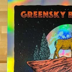 Greensky Bluegrass - 2021 Logan Schmitt Poster Morrison, CO Red Rocks FOIL