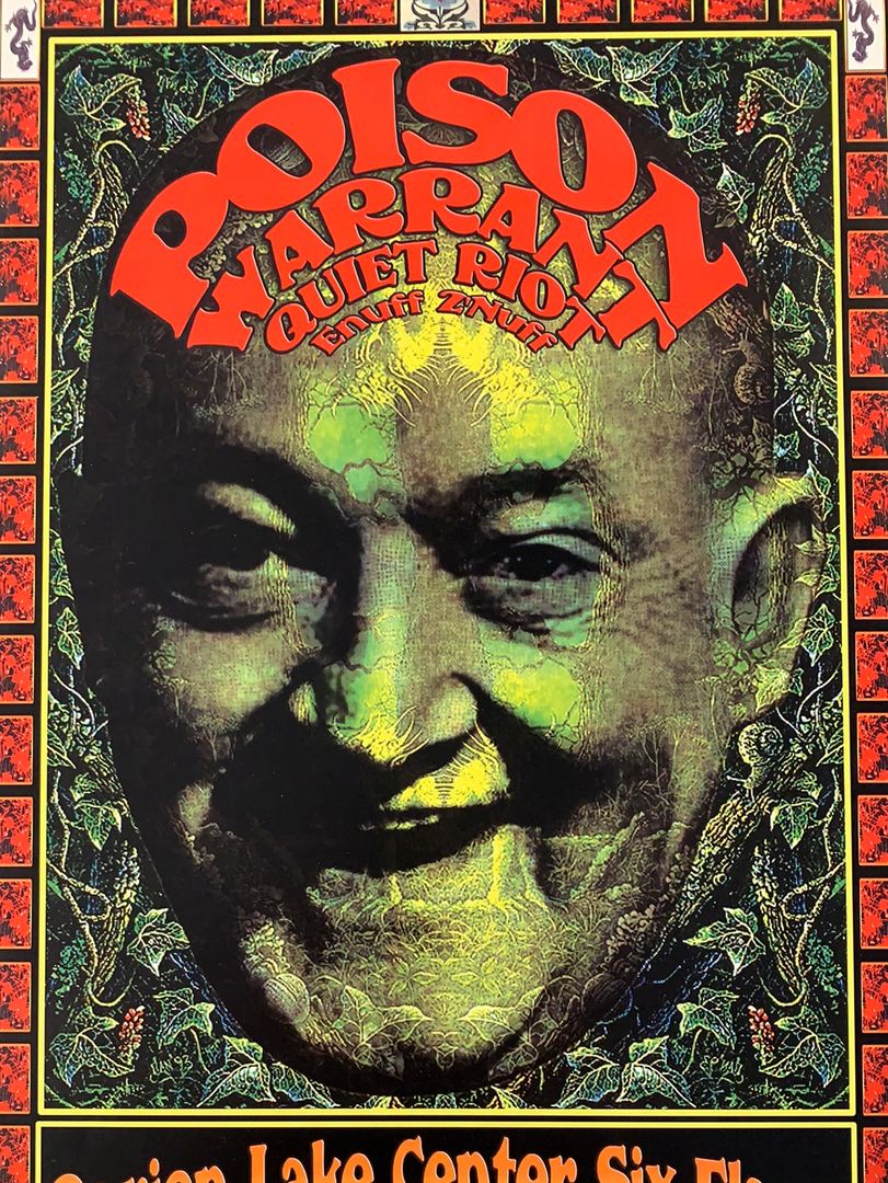 Gig Posters Poison - 2001 FGX Studio Poster Darien Center, NY 3 Gig Posters Poison - 2001 FGX Studio Poster Darien Center, NY