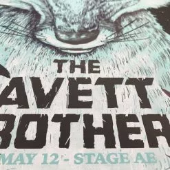The Avett Brothers - 2016 Zeb Love Poster Pittsburgh, PA Stage AE VARIANT BLUE