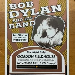 Bob Dylan - 2004 Geoff Gans Poster Rochester, NY Gordon Field House