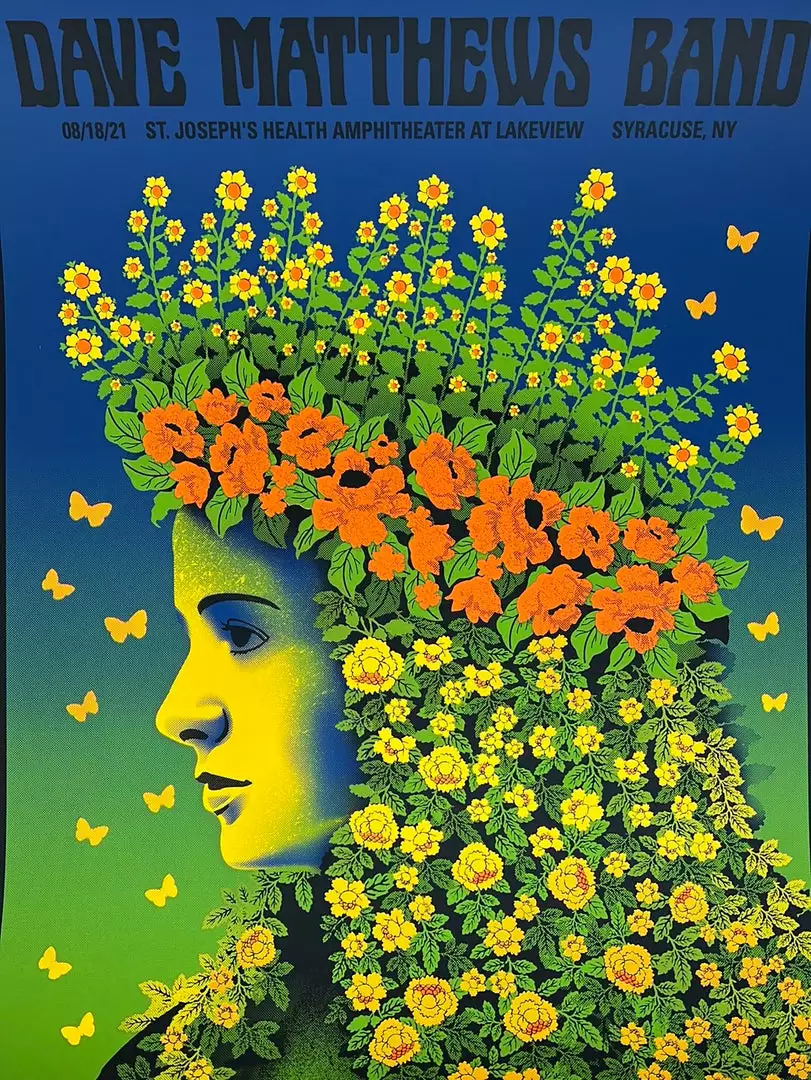 Methane Studios Dave Matthews Band - 2021 Methane Poster Syracuse, NY Gig Posters 3 Methane Studios Dave Matthews Band - 2021 Methane Poster Syracuse, NY Gig Posters