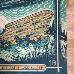 Half Hazzard Press The Disco Biscuits - 2018 Half Hazard Poster Red Rocks Morrison, CO