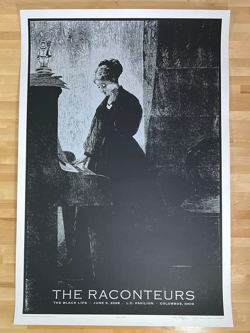 The Raconteurs - 2008 Rob Jones Poster Jack White Columbus Gig Posters 4 The Raconteurs - 2008 Rob Jones Poster Jack White Columbus Gig Posters