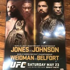 Sold Out Posters UFC 187 Poster Jones Vs. Johnson, Weidman Vs. Belfort