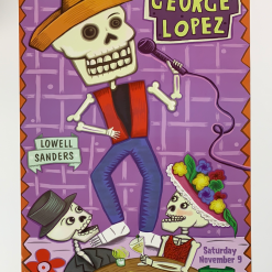 George Lopez - 2002 Barbara Pollack Poster The Warfield Theatre San Fran 1st