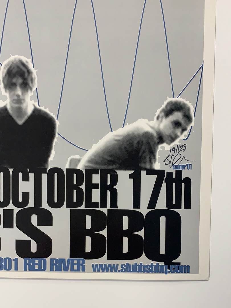 Travis - 2001 Jared Connor Poster Austin, TX Stub's BBQ 7 Travis - 2001 Jared Connor Poster Austin, TX Stub's BBQ