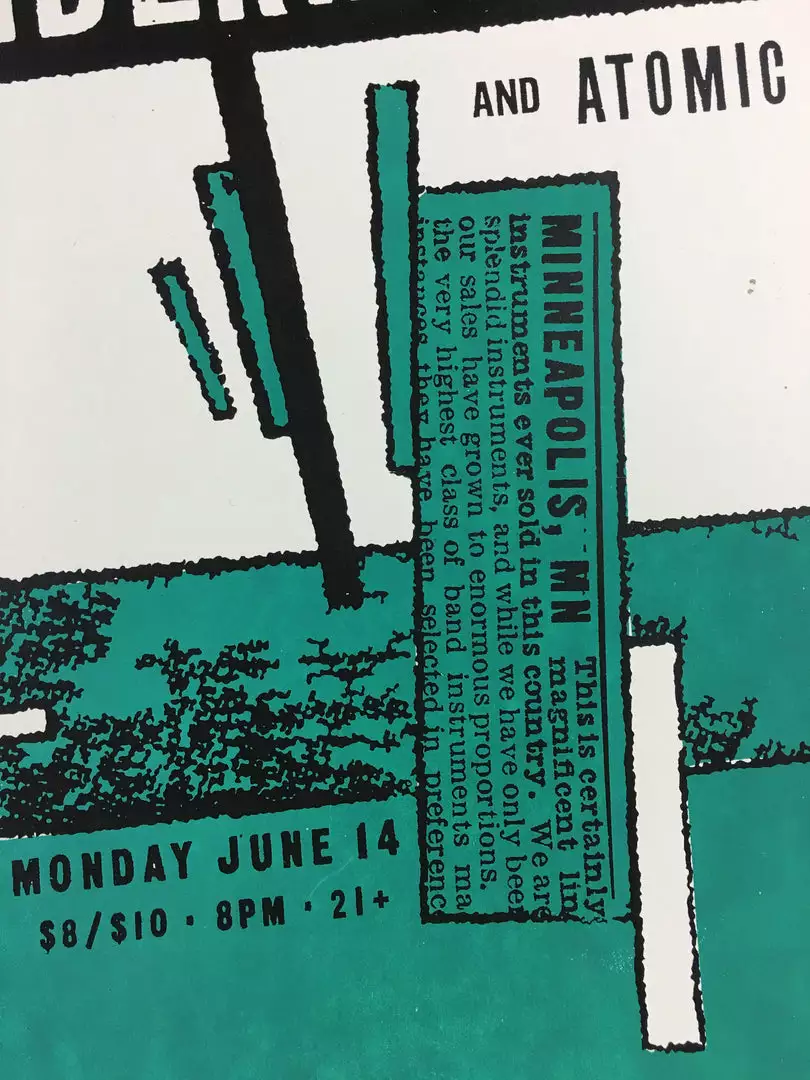 Gig Posters Vandermark 5 - 2004 Amy Jo Hendrickson Poster Minneapolis, MN 4 Gig Posters Vandermark 5 - 2004 Amy Jo Hendrickson Poster Minneapolis, MN