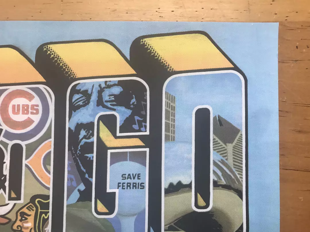 Greetings From Chicago - Fug Screen FugScreens Studios Poster Logan Square Mural 9 Greetings From Chicago - Fug Screen FugScreens Studios Poster Logan Square Mural