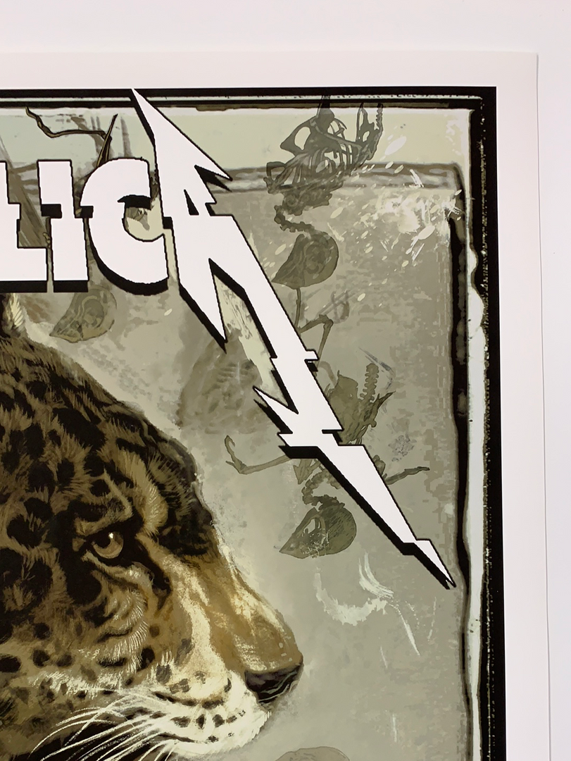 Gig Posters Metallica - 2019 AJ Frena Poster Manchester, England Etihad Stadium 6 Gig Posters Metallica - 2019 AJ Frena Poster Manchester, England Etihad Stadium