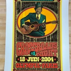 Crossroads Guitar Festival - 2004 Chuck Sperry Poster, Eric Clapton Paris
