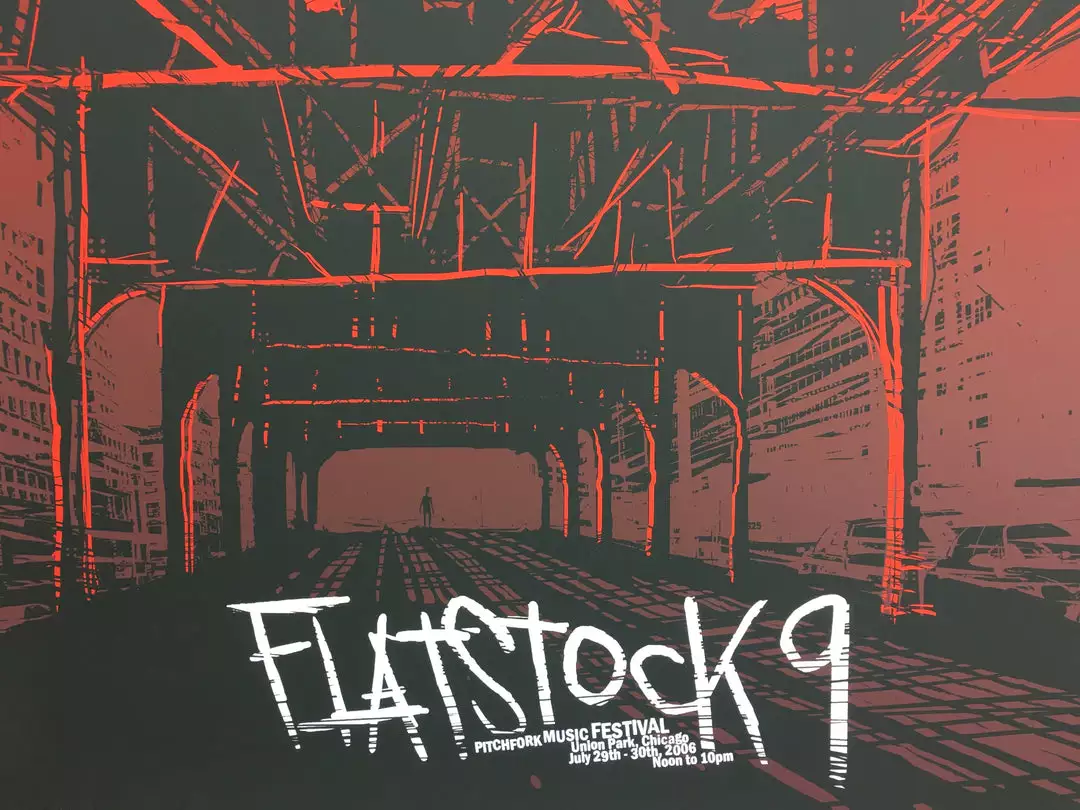 Flatstock 9 - 2006 Daniel Danger Poster Chicago, IL Union Park 3 Flatstock 9 - 2006 Daniel Danger Poster Chicago, IL Union Park