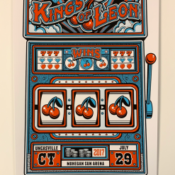 Kings Of Leon - 2017 Jesse Philips Poster Uncasville, CT Mohegan Sun Arena