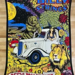 Caitlin Mattisson Gig Posters Billy Strings - 2021 Catlin Mattisson Poster Lafayette, NY Apple Valley 7/30