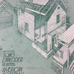 American Football/Song Exploder - 2015 Landland Poster Chicago, IL Lincoln Hall