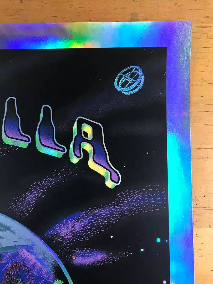 Coachella - 2011 EMEK Poster Purple Mirror FOIL Variant Edition 3/5 Signed 7 Coachella - 2011 EMEK Poster Purple Mirror FOIL Variant Edition 3/5 Signed