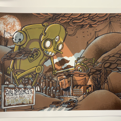 Gig Posters Big Business - 2009 Drew Millward Poster Boise, ID Neurolux