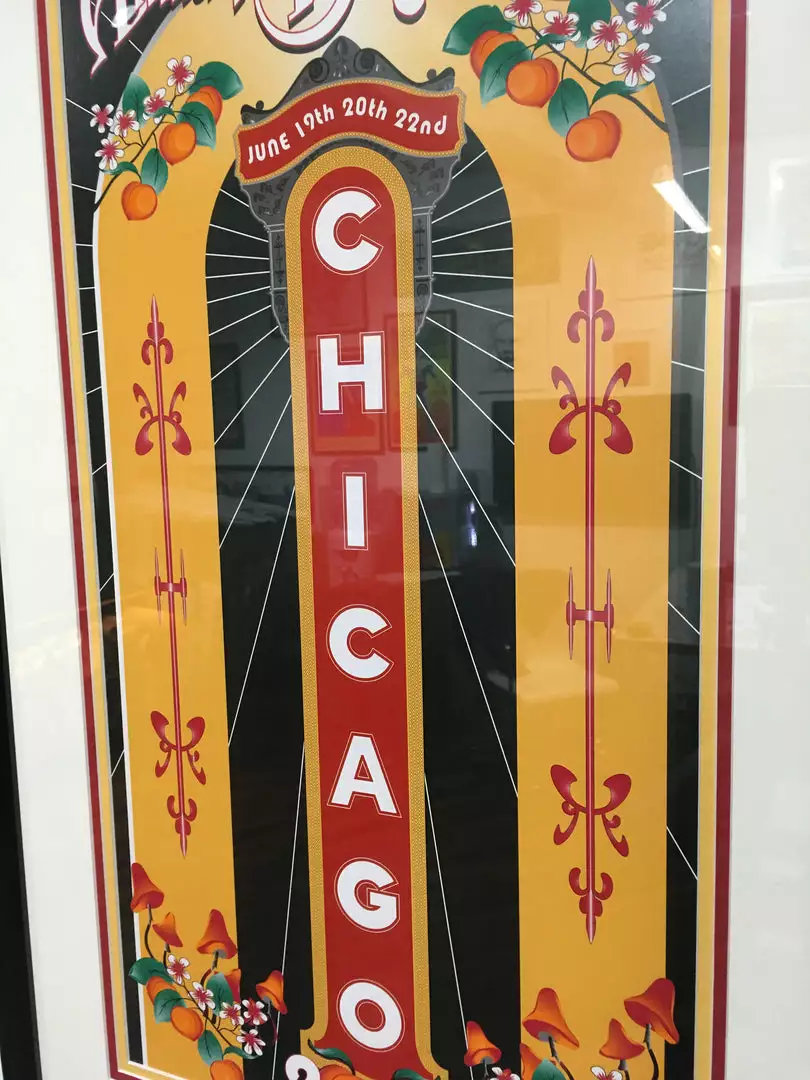 The Allman Brothers Band - 2002 Daniel Bretz Poster Chicago FRAMED 8 The Allman Brothers Band - 2002 Daniel Bretz Poster Chicago FRAMED