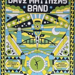 Dave Matthews Band - 2021 The Half And Half Poster Milwaukee, WI AP Gig Posters