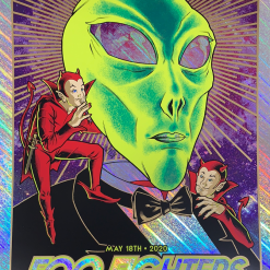 Foil Posters Foo Fighters - 2020 Brian Ewing Poster Cleveland, OH Rapture Foil
