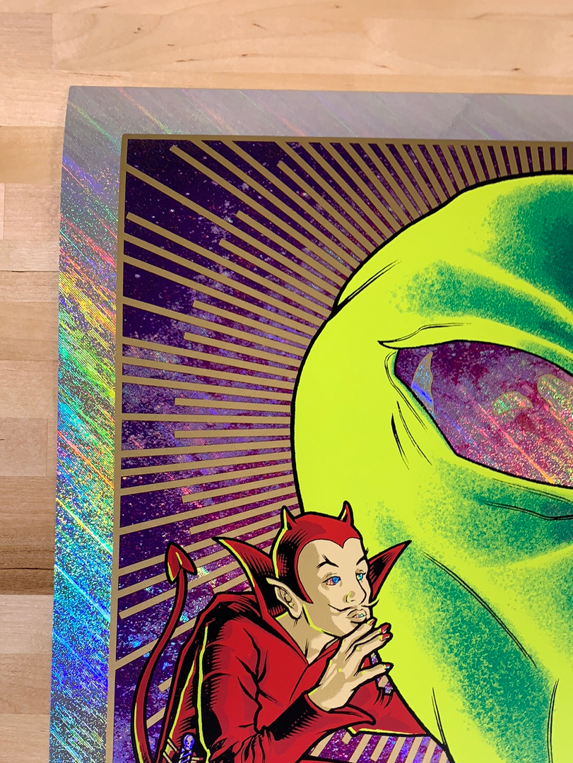 Foil Posters Foo Fighters - 2020 Brian Ewing Poster Cleveland, OH Rapture Foil 5 Foil Posters Foo Fighters - 2020 Brian Ewing Poster Cleveland, OH Rapture Foil