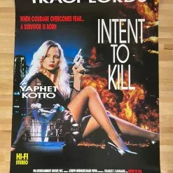 Sold Out Posters Intent To Kill - 1992 Video Promo Movie Poster Original Vintage Movie/TV Posters