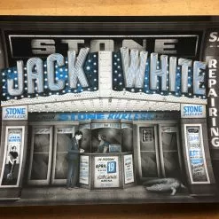 Jack White - 2018 Matthew Jacobson Poster Detroit, MI Little Ceasars Arena