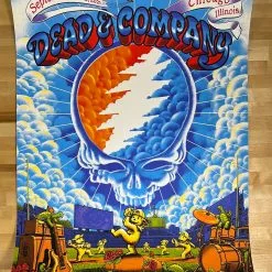 Dead & Company - 2021 James Flames Poster Chicago, IL Wrigley Field