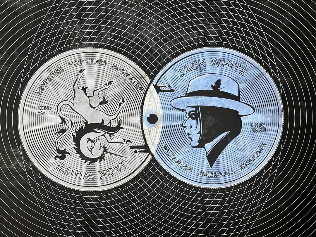 Gig Posters Jack White - 2012 DKNG Poster Usher Hall Edinburgh 3 Gig Posters Jack White - 2012 DKNG Poster Usher Hall Edinburgh