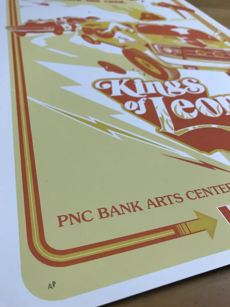 Kings Of Leon - 2017 Jason Malmberg Poster Holmdel, NJ, PNC Bank Arts Center Gig Posters 6 Kings Of Leon - 2017 Jason Malmberg Poster Holmdel, NJ, PNC Bank Arts Center Gig Posters